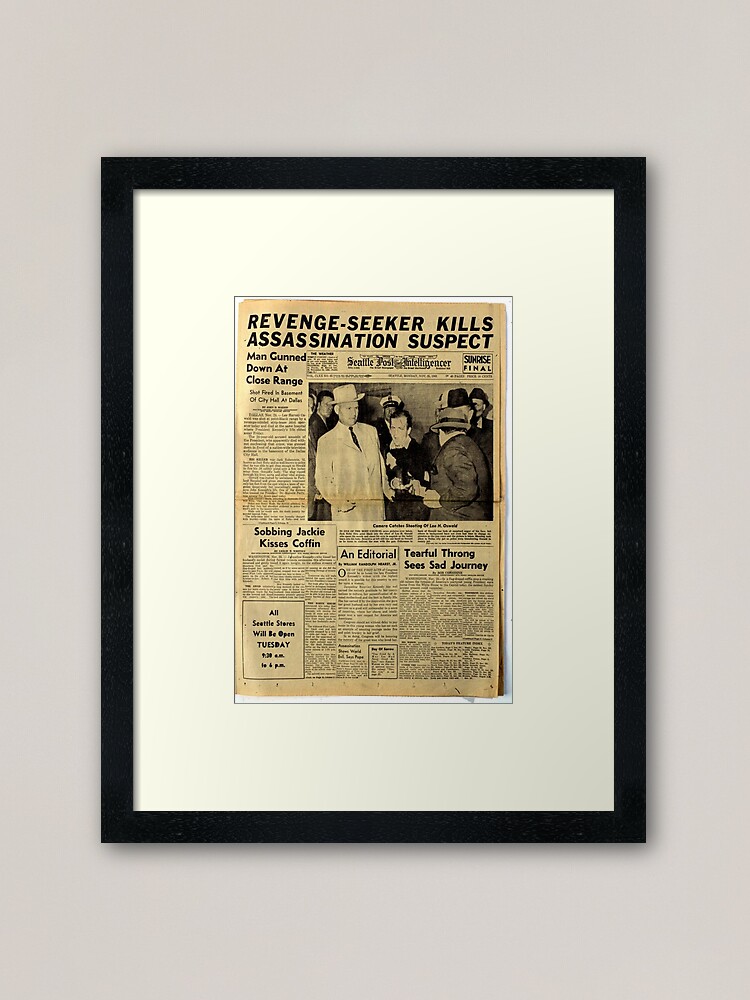 Alternate view of Old Newspaper Framed Art Print