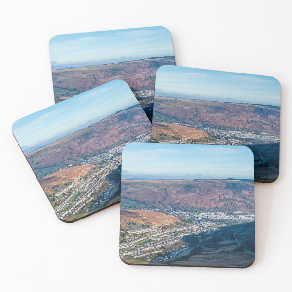 Item preview, Looking Down into the Rhondda Fawr valley from the top of the Bwlch in south Wales. Quite a view Cwmparc and Treorchy! designed and sold by Cameranick.