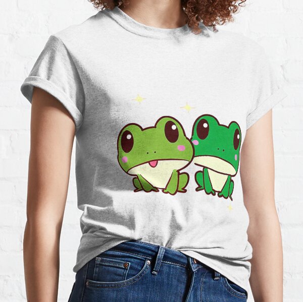 Kawaii Frog Aesthetic Cute Toad Japan Art T-Shirt by Bastav - Fine