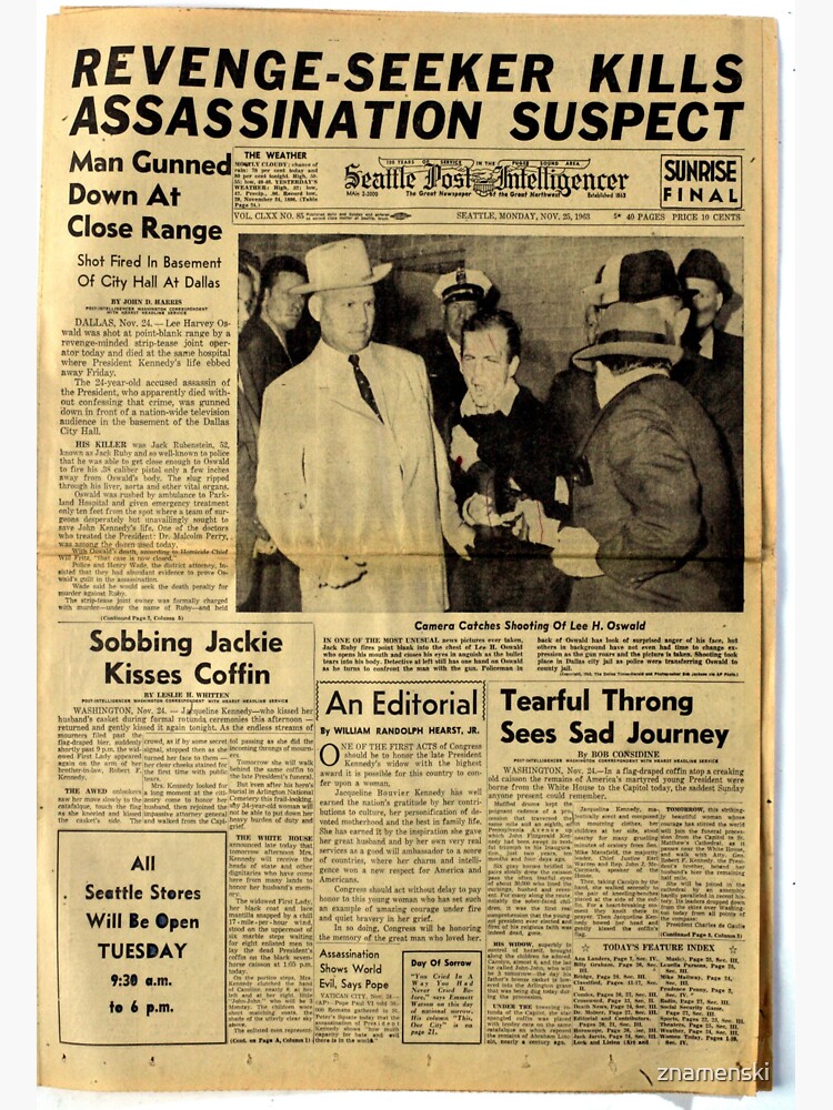 Old Newspaper: Lee Harvey Oswald Shot by znamenski