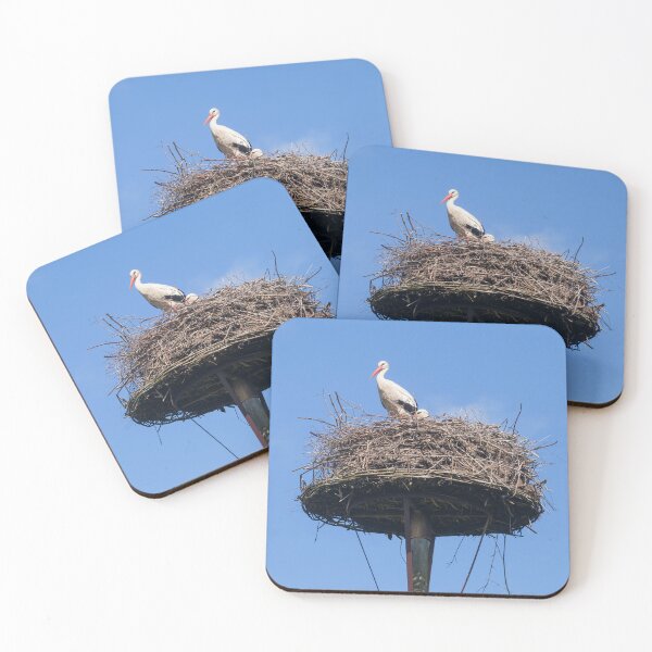 Item preview, White stork (Ciconia ciconia) on nest, Ritterhude, Lower Saxony, Germany designed and sold by Torsten  Krüger.