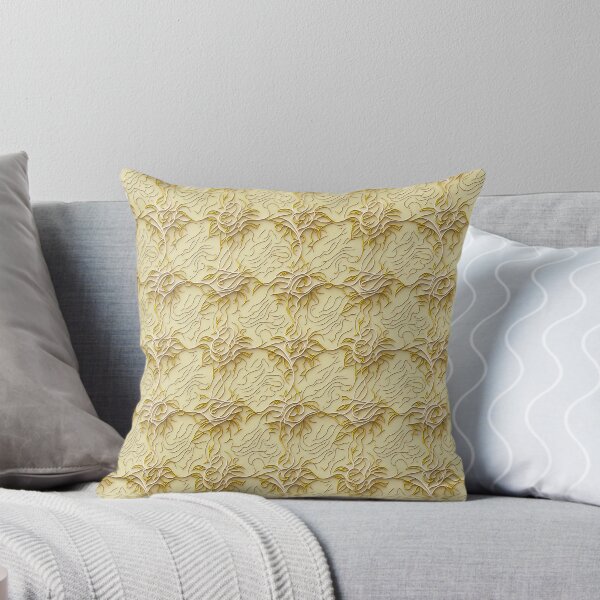 Item preview, Baroque Luxurious and filigree elements in yellow/gold with yellow background designed and sold by OasisOfGraphics.