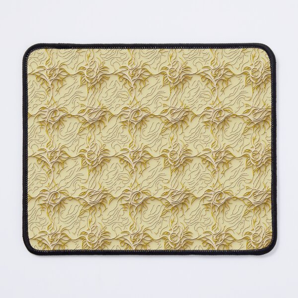 Item preview, Baroque Luxurious and filigree elements in yellow/gold with yellow background designed and sold by OasisOfGraphics.
