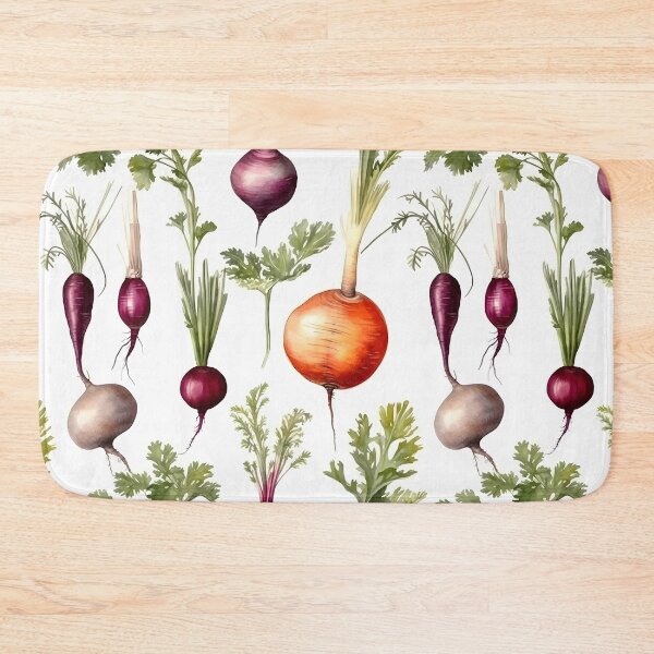 Item preview, My Grandma's Kitchen - Fresh Root Vegetables Vegetarian Food Vintage Pattern designed and sold by SecretDicer.