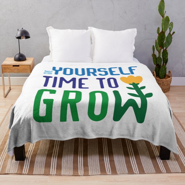 Item preview, Give Yourself Time To Grow motivational quote designed and sold by withasmiledsgn.