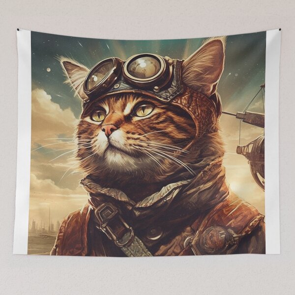 Item preview, Aviator Cat #1 designed and sold by ArcStormDesigns.