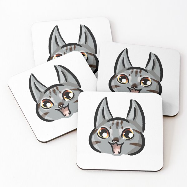 Item preview, Excited/ happy cat face designed and sold by Yama-inu.