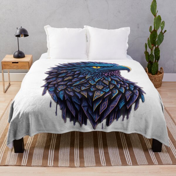 Item preview, Psychedelic Eagle in Isometric Style| Colourful Eagle in Neon Vector Art designed and sold by RedArtG09.