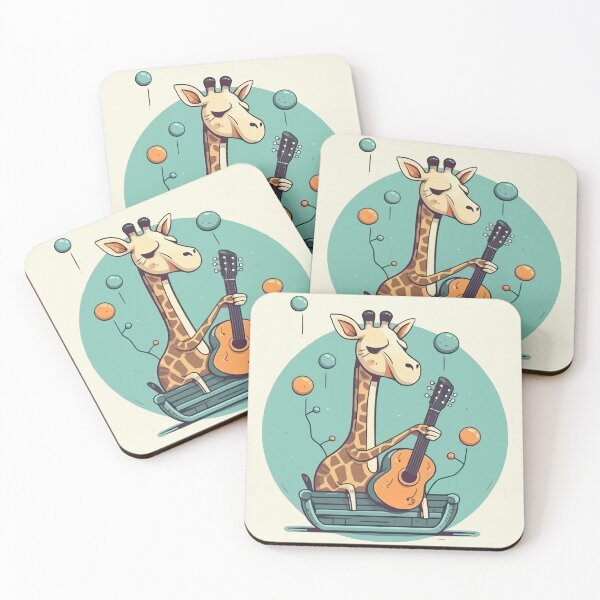 Item preview, Giraffe playing the guitar designed and sold by Amir Faysal.