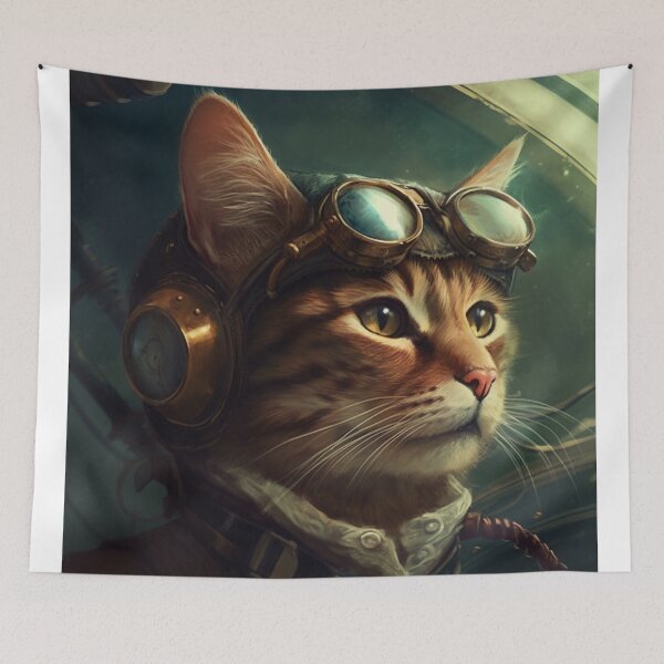 Item preview, Aviator Cat #2 designed and sold by ArcStormDesigns.