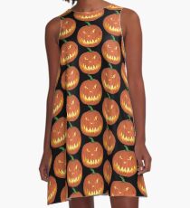 Halloweenkürbis... A-Linien Kleid