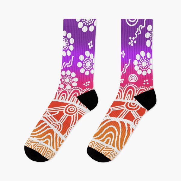Item preview, Australian Aboriginal art pink ombre designed and sold by Kehaan Lange-Mcguire.