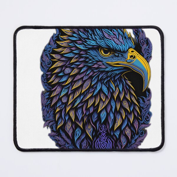Item preview, Visionary Art of Eagle by Alex Grey| Symmetrical Eagle with Conic Crystals designed and sold by RedArtG09.