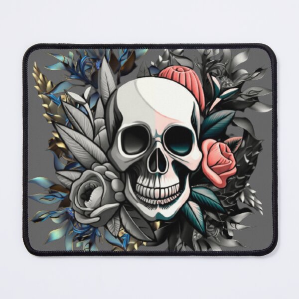 Item preview, Vintage skull with flowers designed and sold by MArtex.