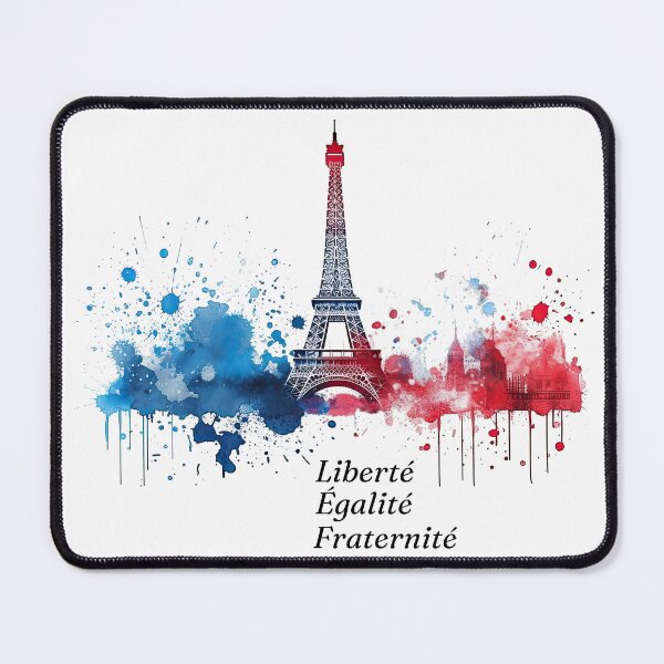 Item preview, Liberte, Egalite, Fraternite: July 14 in Paris abstract designed and sold by Retroshore.