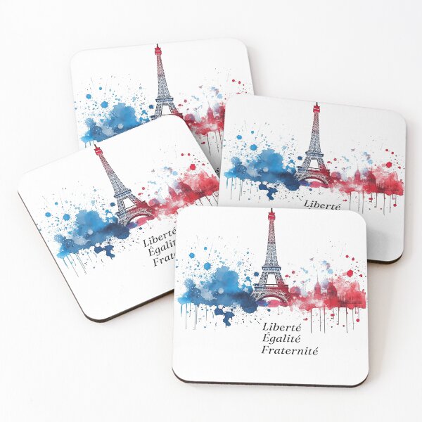 Item preview, Liberte, Egalite, Fraternite: July 14 in Paris abstract designed and sold by Retroshore.