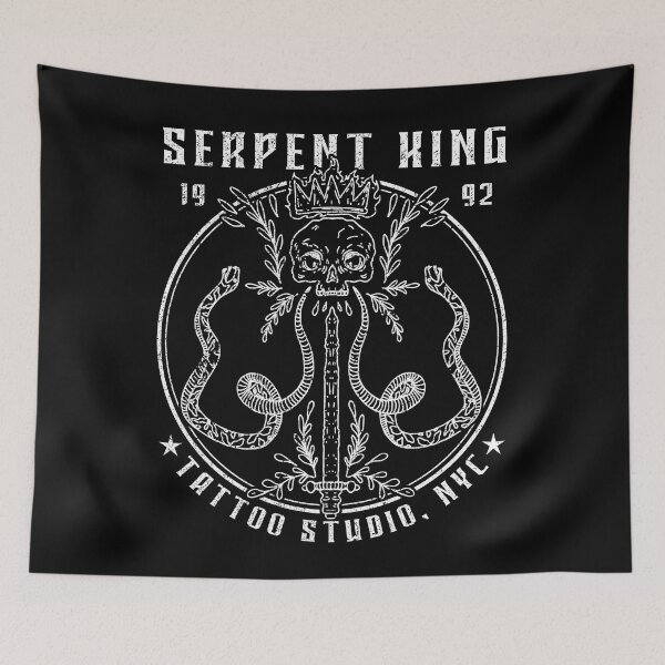 Item preview, Serpent King Tattoo Studio, New York City, NYC Tattoo Parlour designed and sold by Proverbial Wisdom Design.