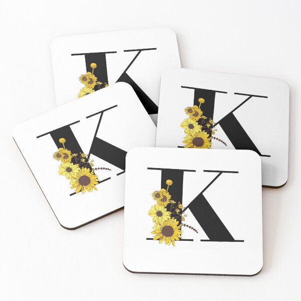 Item preview, Sunflower Monogram K designed and sold by Coffee Lifestyle.