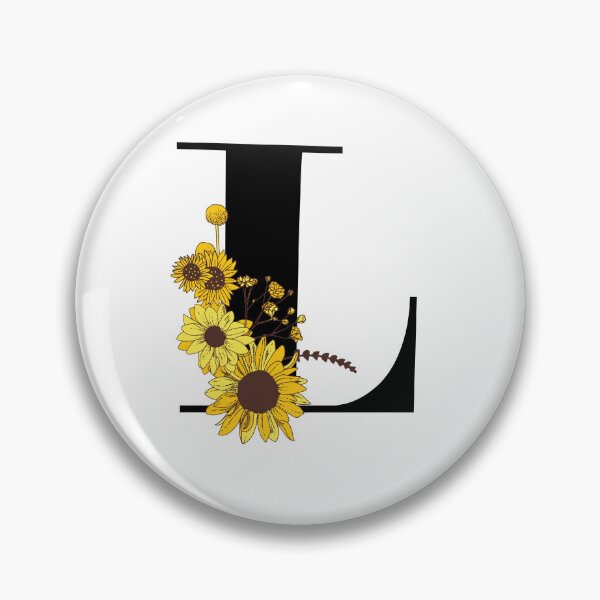 Item preview, Sunflower Monogram L designed and sold by Coffee Lifestyle.