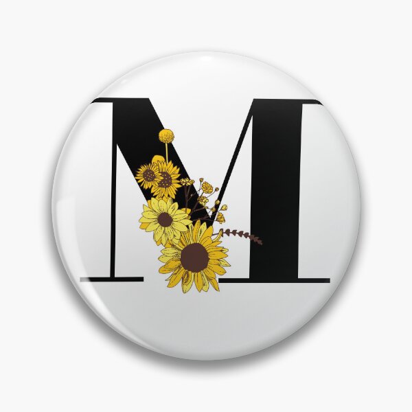 Item preview, Sunflower Monogram M designed and sold by Coffee Lifestyle.