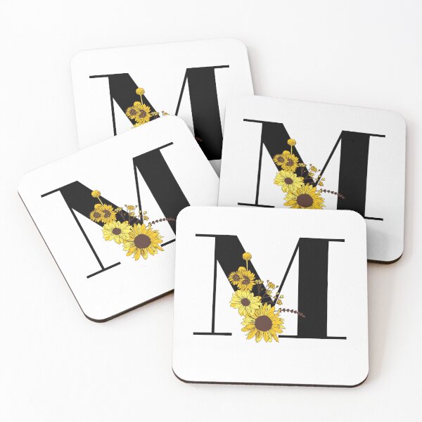 Item preview, Sunflower Monogram M designed and sold by Coffee Lifestyle.