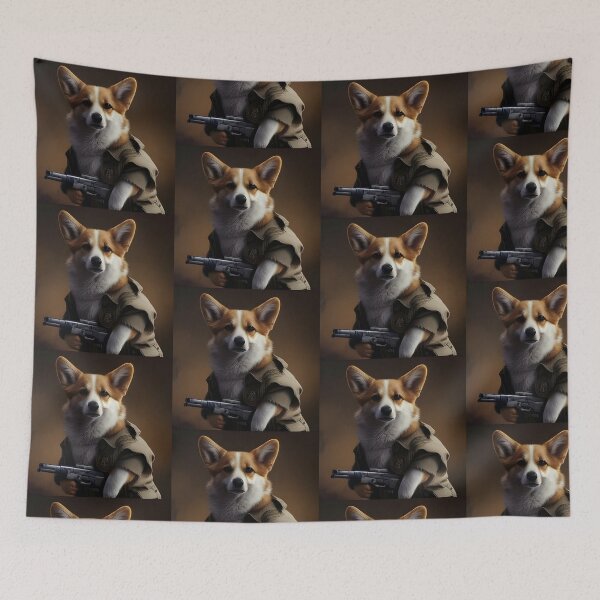 Item preview, Cool Corgi Gunman designed and sold by bas19101.