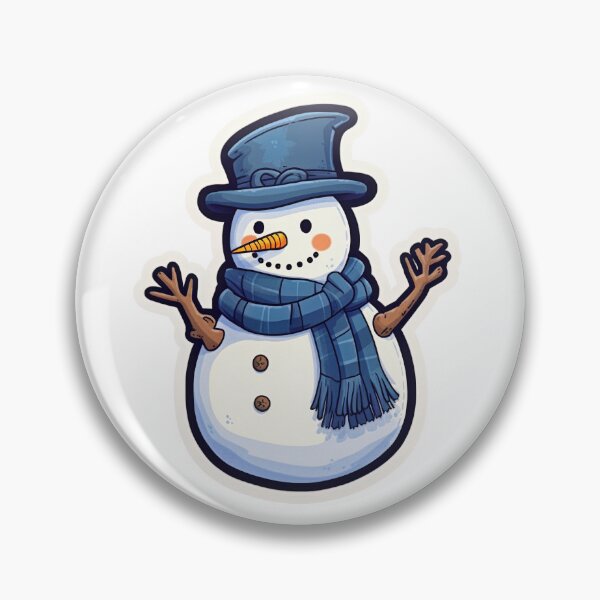 Item preview, Smiling snowman with hat and scarf designed and sold by anthonygdg.