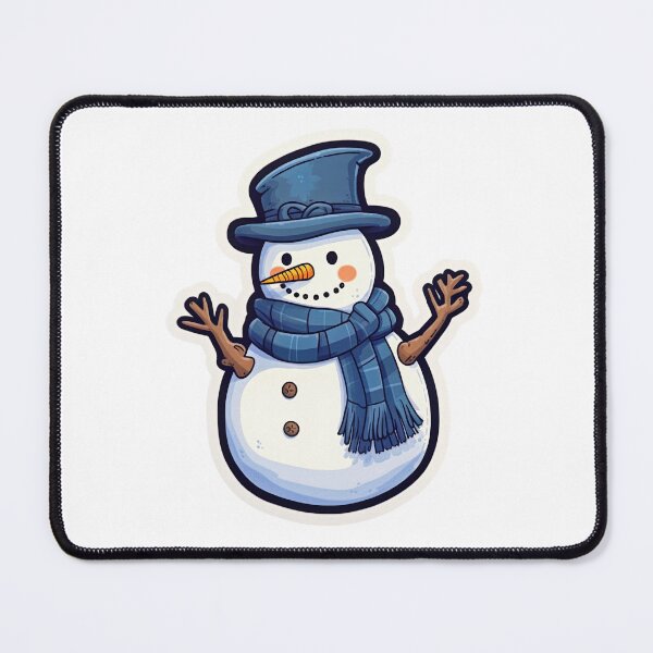 Item preview, Smiling snowman with hat and scarf designed and sold by anthonygdg.