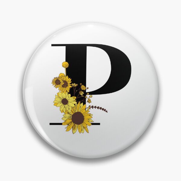 Item preview, Sunflower Monogram P designed and sold by Coffee Lifestyle.