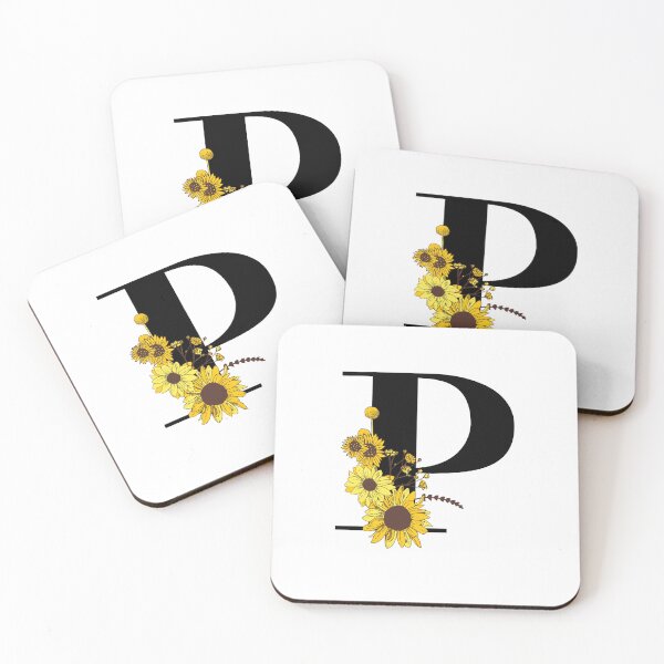 Item preview, Sunflower Monogram P designed and sold by Coffee Lifestyle.