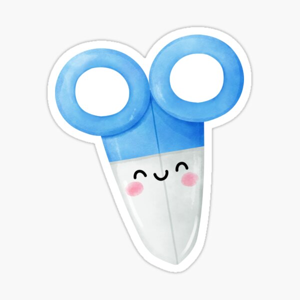 Cute Scissors Sticker for Sale by BunNcurry