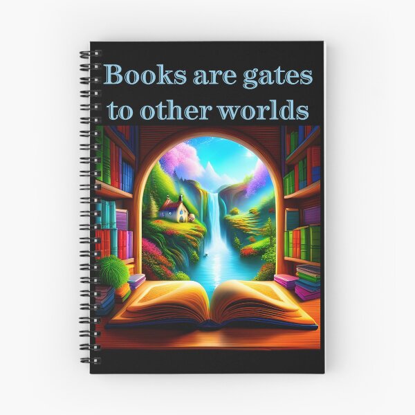 Item preview, Books are gateways to other worlds designed and sold by FineArtworld7.
