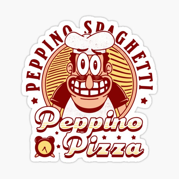 Pizza Tower - Peppino w/ Topping Girls Sticker for Sale by