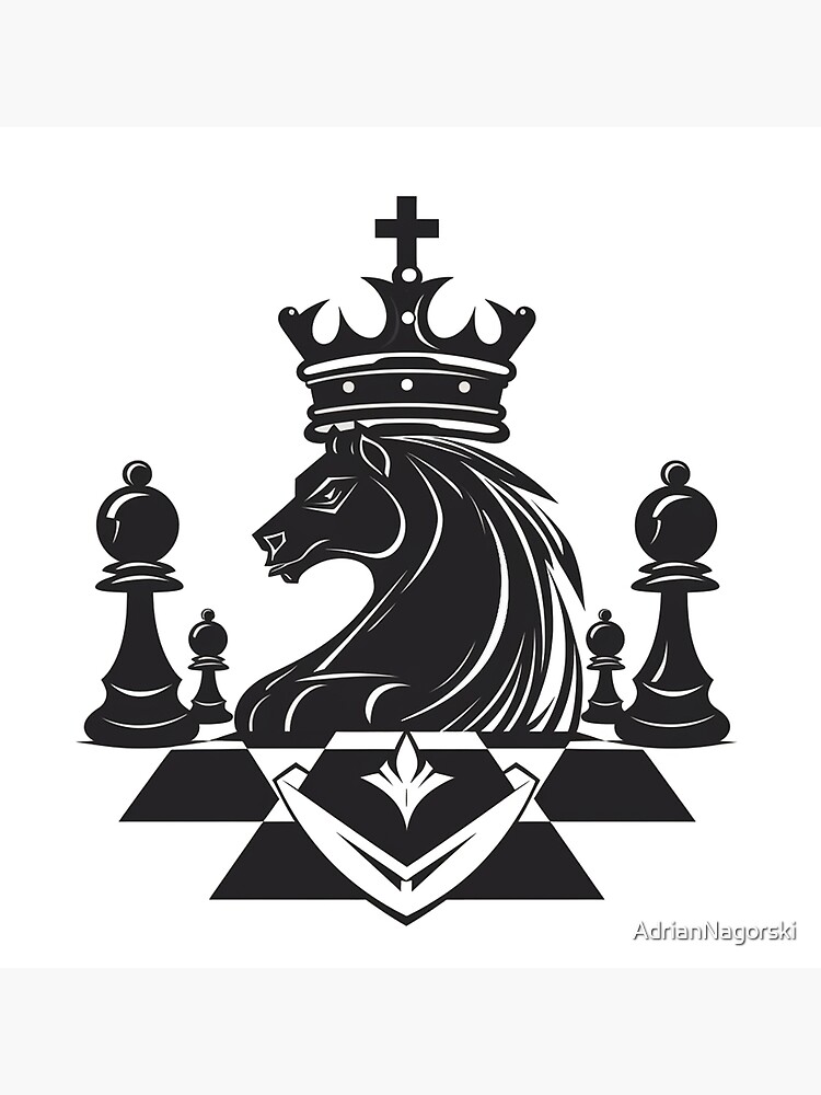 Chess Set Logo, Knight King