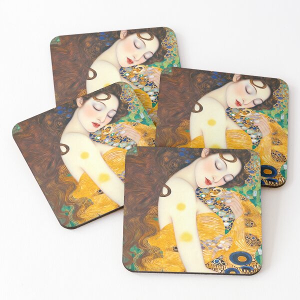 Item preview, Pure Goddess Romantic Symbolism Art - Gustav Klimt inspired oil painting designed and sold by Bebichic.