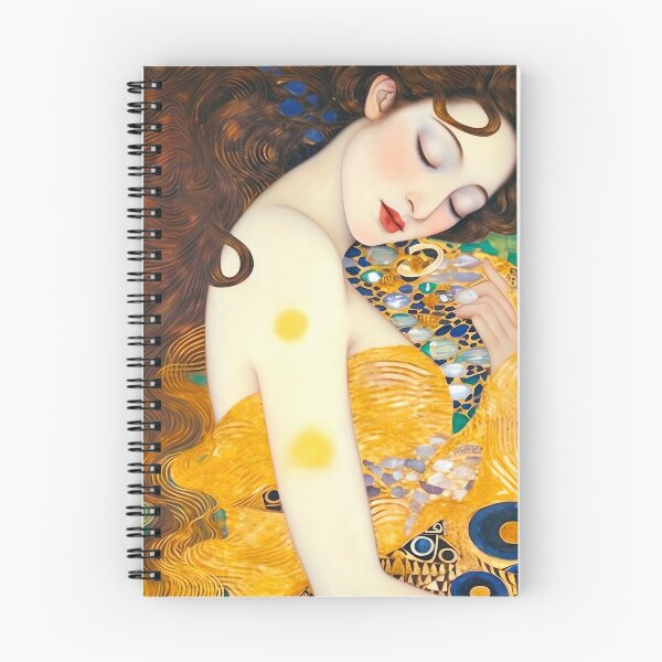 Item preview, Pure Goddess Romantic Symbolism Art - Gustav Klimt inspired oil painting designed and sold by Bebichic.