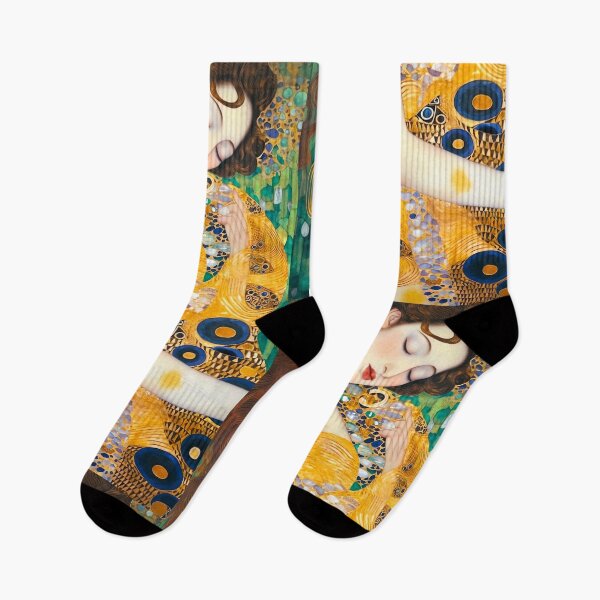 Item preview, Pure Goddess Romantic Symbolism Art - Gustav Klimt inspired oil painting designed and sold by Bebichic.