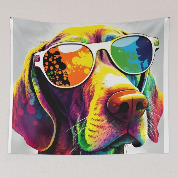 Item preview, Hungarian dog pop art style cartoon wit sunglasses designed and sold by VeronicArt85.