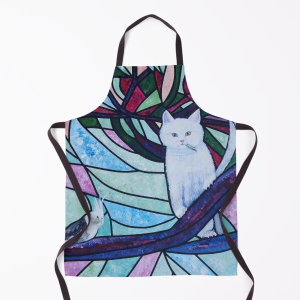 Item preview, Hunter the white cat up a tree designed and sold by JudySens.
