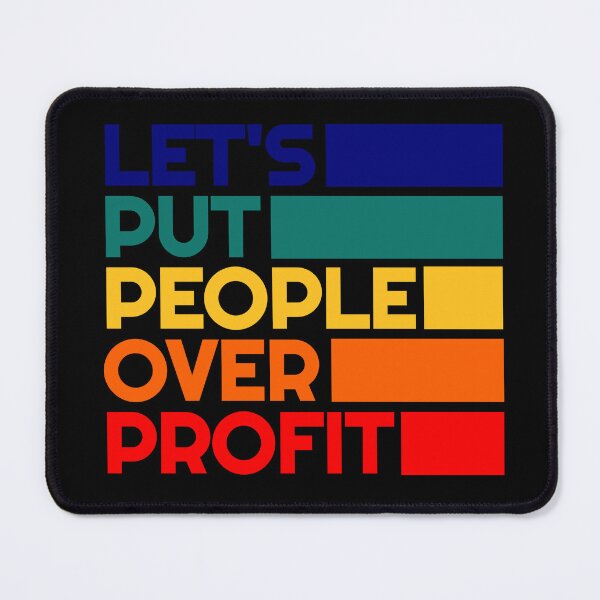 Item preview, Leftist People Over Profit - Anti Capitalist Greed - Liberal Progressive Politics designed and sold by RockFireMerch.