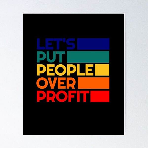 Item preview, Leftist People Over Profit - Anti Capitalist Greed - Liberal Progressive Politics designed and sold by RockFireMerch.