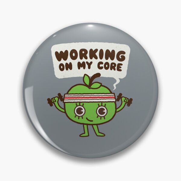 Item preview, Cute Working out Exercising Apple core - Gym Funny Workout Graphic  designed and sold by WeirdPunderful.