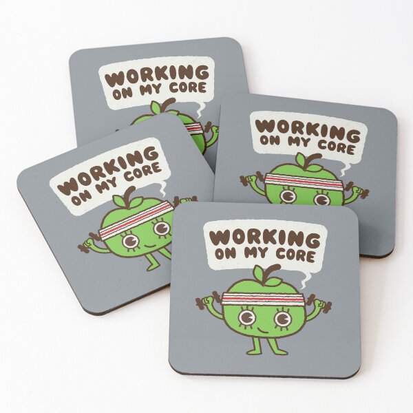 Item preview, Cute Working out Exercising Apple core - Gym Funny Workout Graphic  designed and sold by WeirdPunderful.