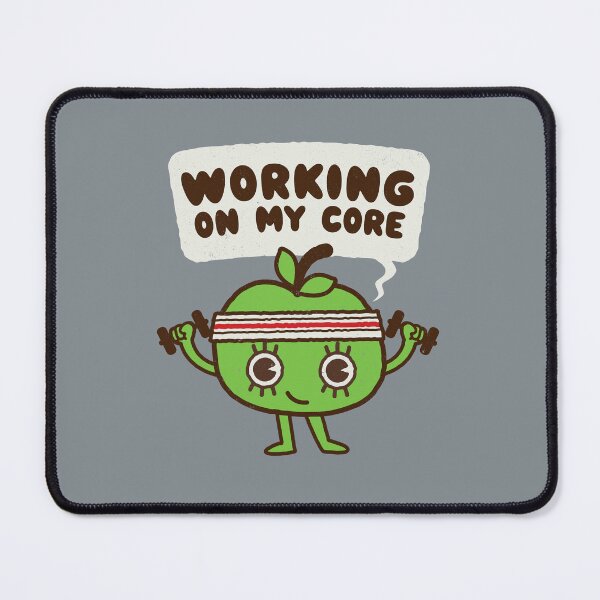 Item preview, Cute Working out Exercising Apple core - Gym Funny Workout Graphic  designed and sold by WeirdPunderful.