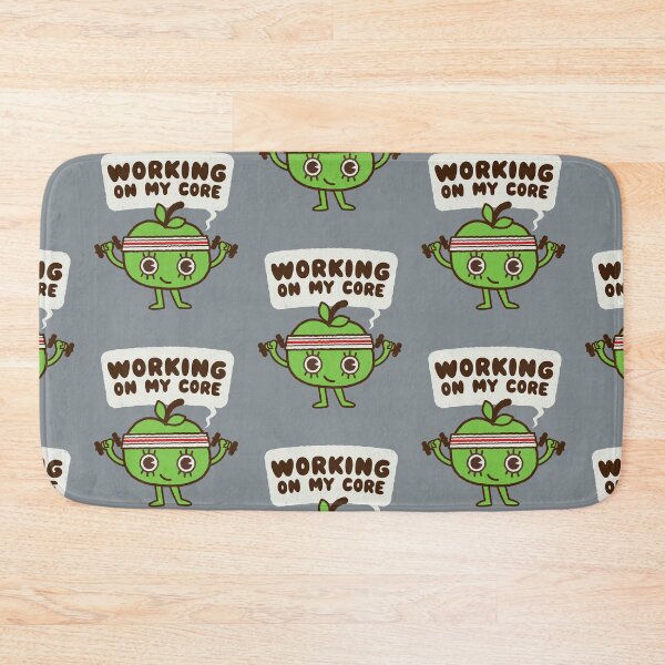 Item preview, Cute Working out Exercising Apple core - Gym Funny Workout Graphic  designed and sold by WeirdPunderful.