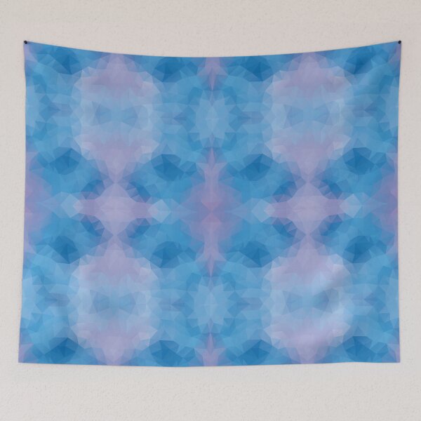 Item preview, Kaleidoscopic design in soft blue colors designed and sold by nessikk.