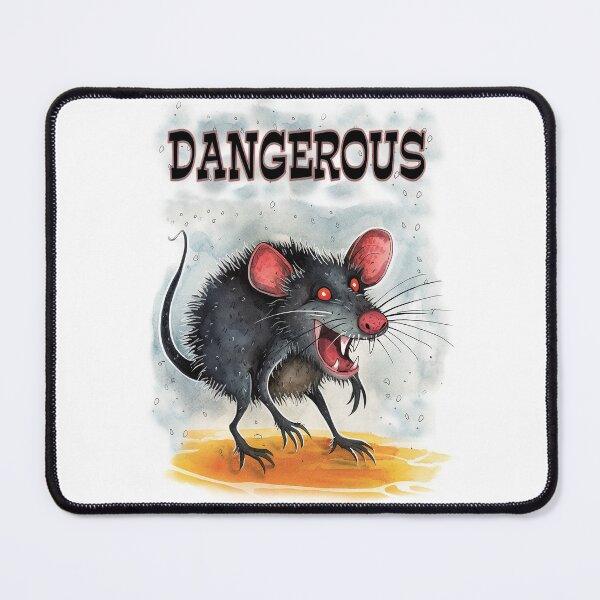 Item preview, Rat Beware danger, fantasy art designed and sold by LoneAngel.