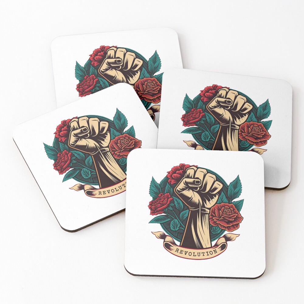 Artikel-Vorschau von Untersetzer (4er Set), designt und verkauft von RockFireMerch.