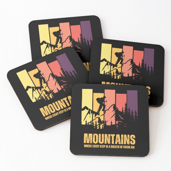 Item preview, Mountains. Where every step is a breath of fresh air designed and sold by Marti t-shirts.