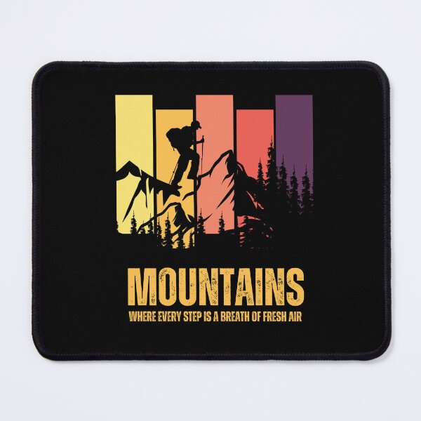 Item preview, Mountains. Where every step is a breath of fresh air designed and sold by Marti t-shirts.